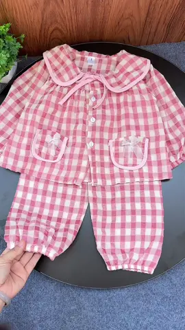 Sét kẻ dài tay phối ca rô cho bé gái#quanaobegai #dobobegai #bodaitaychobe #bodaitaychobe #bothudongchobe 