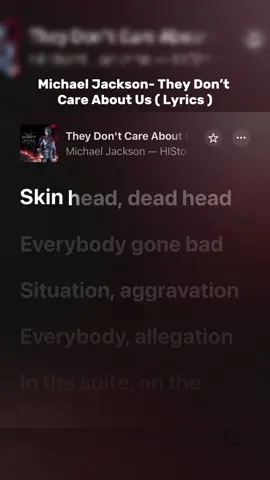 This Song ❤️‍🩹🔒 #michaeljackson #theydontcareaboutus #applemusic #lyric #music 