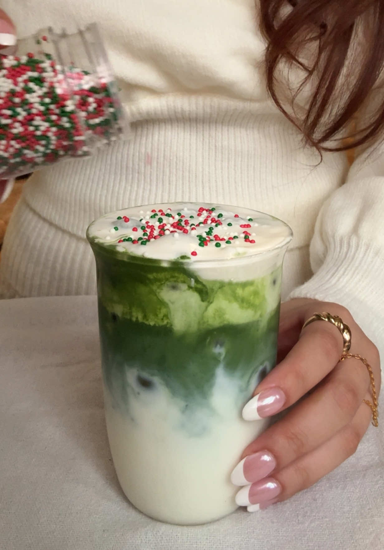 this sugar cookie syrup came out soo perfect!!! 🤭🫶🏼⭐️🎄❄️made w @Rebel Bunny Matcha ! use code MATCHADAZE at checkout 🫶🏼🫶🏼🫶🏼#matcha#fyp#Recipe#cozy#asmr#christmas#sugarcookielatte#coldfoam#matchatok#coffee#drinktok#winter#snow#holiday