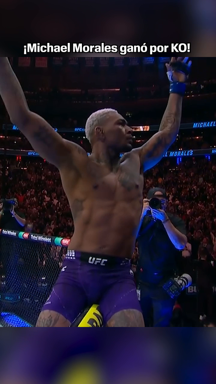 ¡#MICHAELMORALES VICTORIA POR KO EN #UFC322! 🔥 #UFC