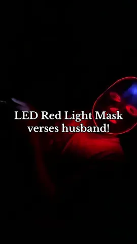 No words! I love my led red light mask but so does my husband. #led #trending #tiktokshopfinds #tiktokshop #redlightmask 
