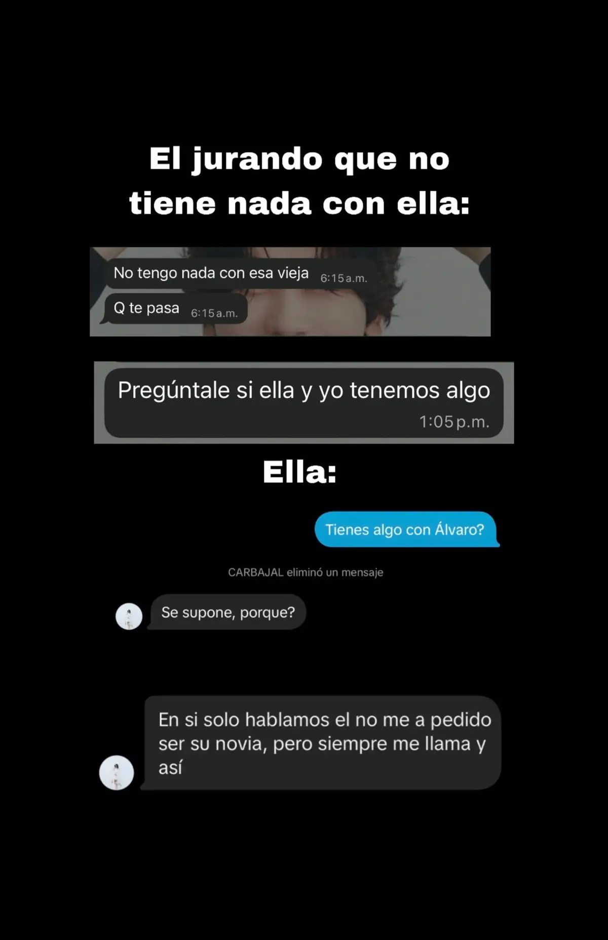 Tan bonita la muchacha y le gusta andar con hombres casados. Si tú vieras cuántas veces te negó que tenía algo contigo no te si fueras tan alzada mami. Aunque pongas todo privado reina igual te voy a quemar junto con Álvaro. Así como se burlaron de mí aquí nos vamos todos quemados. 😘🤣 @MECHA TC @CARBAJAL #infieles #moza #fyp #paratiiiiiiiiiiiiiiiiiiiiiiiiiiiiiii 