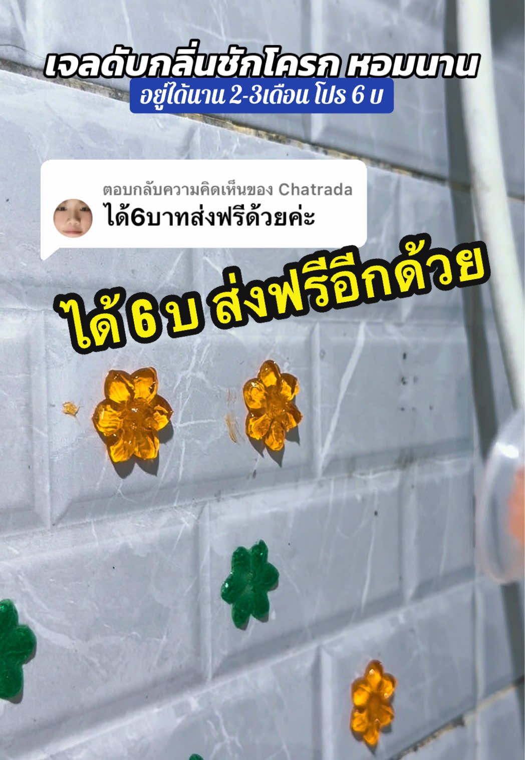 ตอบกลับ @Chatrada #เจลดับกลิ่นห้องน้ํา #เจลดับกลิ่นชักโครก #เจลดับกลิ่น #เจลหอมปรับอากาศ #เจลดับกลิ่นไม่พึงสงค์ได้ดีเยี่ยม 