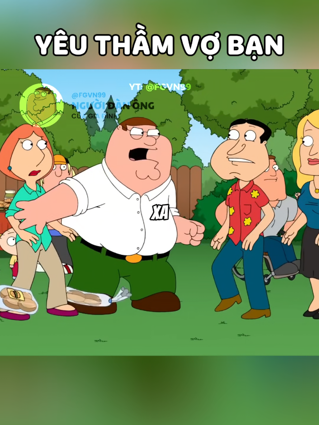 Peter phát hiện Quagmire yêu vợ mình #familyguy #longtieng #fgvn99 