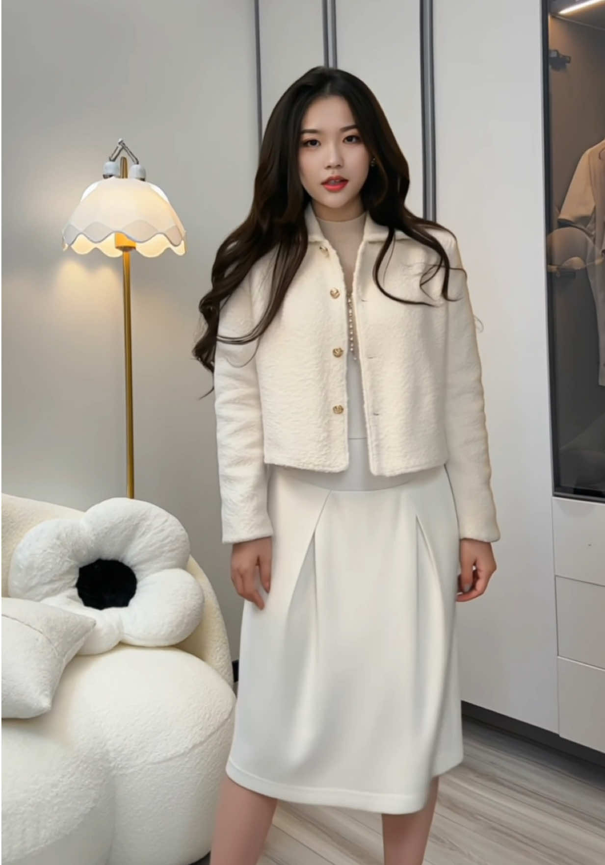 Áo khoác DẠ CỪU siêu dày dặn 2 lớp #xuhuong #thoitrangnu #aokhoac #aokhoacda 