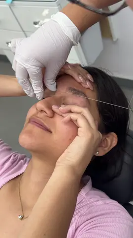 Eyebrow threading ASMR 🤩✨ Brows by: Olympia  📍 Edinburg, Tx  #fyp #browartist #asmr #eyebrows #beauty 