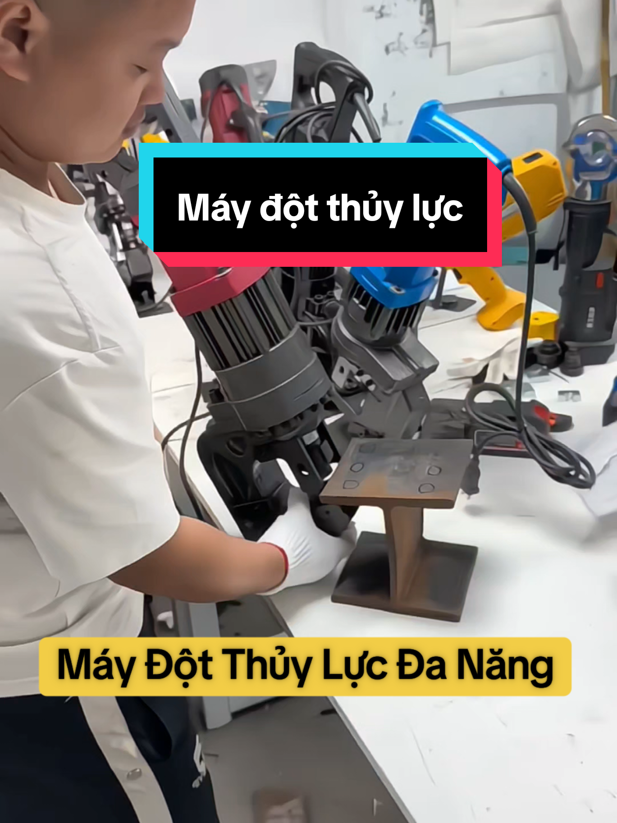 Victool Máy đột lỗ thủy lực đa năng #maydotthuyluc #maydotthuyluccamtay #maydotthuylucdien #maydotsat #xuhuong 