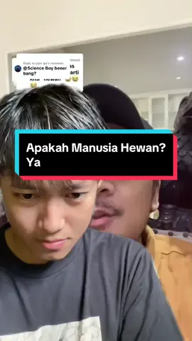 Replying to @jujur aja Pertanyaan simpel yang banyak tidak setuju, apakah manusia hewan? jawabannya adalah iya, manusia dalam biologi termasuk hewan, kera besar yang berada di dalam genus Homo. #sains #pengetahuan #human #biology #serunyabelajar 