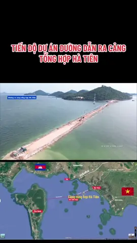 Điểm đầu dự án giao với đường Núi Đèn và điểm cuối tiếp giáp với khu vực du lịch cảng tổng hợp (theo quy hoạch chung TP Hà Tiên), tổng mức đầu tư dự án khoảng 1.177 tỉ đồng.  Dự án chia làm hai giai đoạn, gồm: giai đoạn 1 làm đường lấn biển dài 1,8km, đắp ra phía biển với quy mô mặt cắt ngang đủ 4 làn xe cơ giới, mặt đường rộng 15m, vỉa hè mỗi bên 5m và cầu phía biển có chiều dài 240m. Giai đoạn 2 đầu tư đường lấn biển dài gần 2,9km, đắp ra phía biển bề rộng mặt đường 25m, vỉa hè mỗi bên 5m. Dự án hoàn thành có khả năng tiếp nhận tàu trọng tải đến 5.000DWT phục vụ vận chuyển bốc xếp hàng hóa, góp phần phát triển kinh tế - xã hội của địa phương. Thời gian thực hiện dự án từ năm 2024-2027. ---- 📸 KIEN GIANG LAND