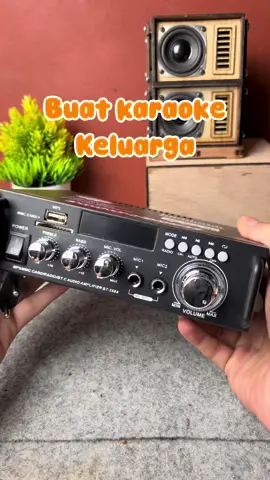 Buat karaoke keluarga. #amplifierbluetooth #amplifier #ampli  