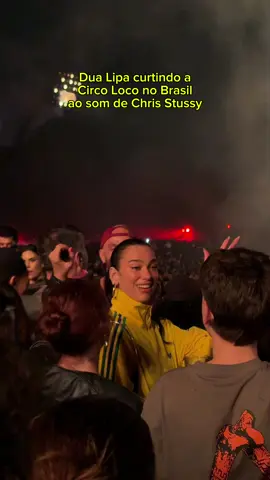 Dua Lipa curtindo uma Circo Loco em São Paulo  . #circoloco #dualipa #chrisstussy #musicaeletronica #techhousemusic 