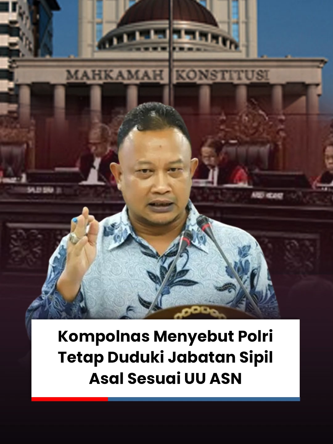 Kompolnas Sebut Polri Tetap Duduki Jabatan Sipil Asalkan Sesuai UU ASN  #Viral #viral_video #polri #news #komatv #MK #mahkamahkonstitusi #uupolri #TNI #polisi #kompolnas #choirulanamkompolnas