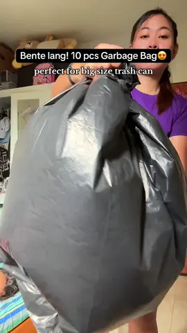 Garbage bag na malaki na at mura lang! #trashbag #garbagebag #highqualitygarbagebag #blackgarbagebag #garbage 