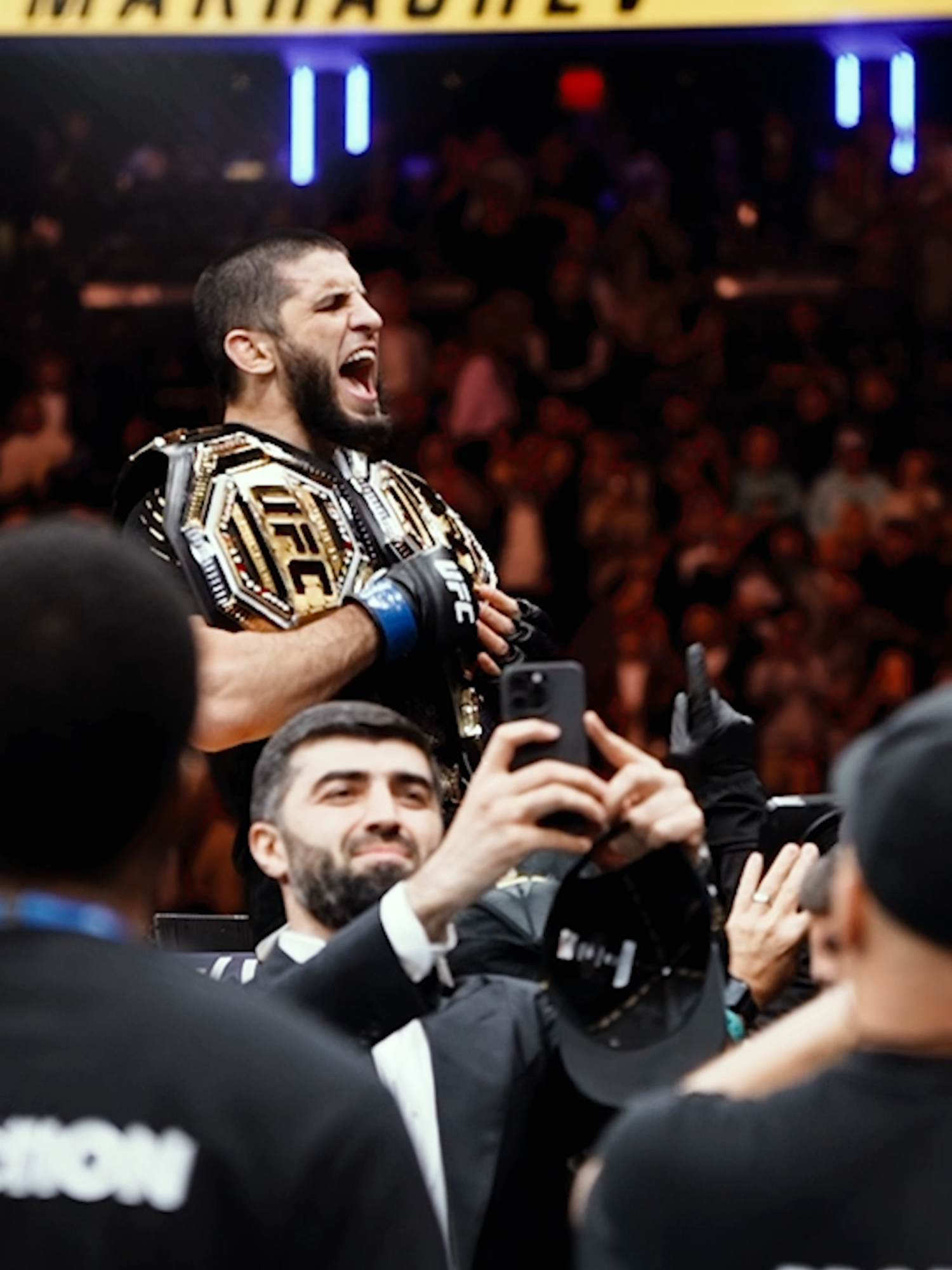 TWO DIVISION CHAMP. ISLAM MAKHACHEV. 🏆 #UFC #mma #islammakhachev