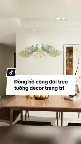 Đồng hồ công đôi treo tường trang trí decor phòng khách#muataitiktokshop #thuhaifreeship #wwwmindecor #xuhuongtiktok #donghotreotuong 