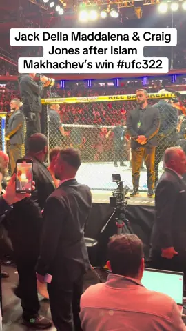 Jack Della Maddalena & Craig Jones after Islam Makhachev’s win #ufc322 #islammakhachev 