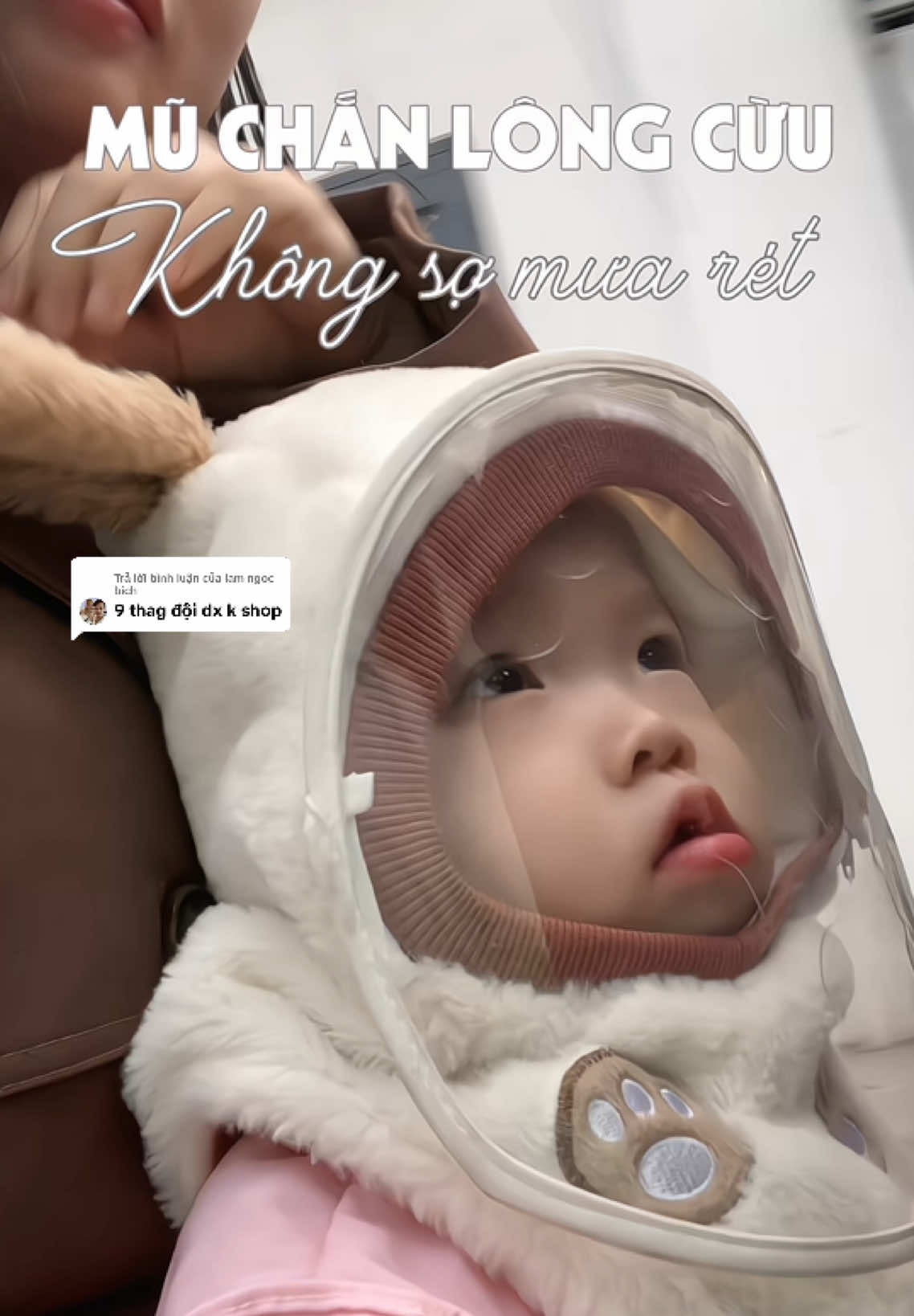 Trả lời @lam ngoc bich  Mưa rét ra ngoài dùng em mũ chắn lông cừu này không lo rét buốt gì đâu nhá #mesocdaily #mulongcuu #mulongcuuchobe #mulongchobe #mulong 