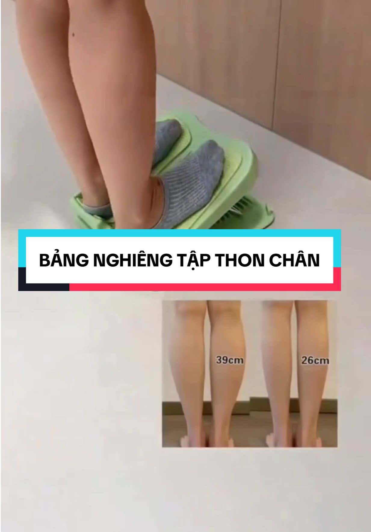 Siêng tập đứng bảng nghiễng mỗi ngày 15 phút để có chân đẹp đón tết #bangnghiengthonchan #bangnghiengtapchan #tapthangchan #tapthonchan #bangnghiengchan 
