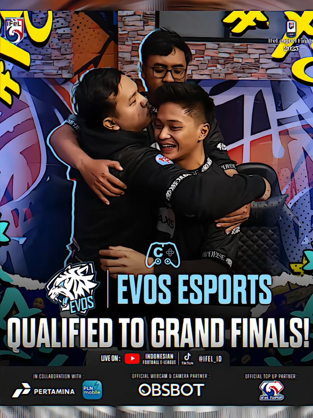 Dengan menglahkan RRQ Faidan dan Elga. Evos berhasil lolos ke final. Selamat Evos Rommy, Widi dan Baim.  #efootball #evosesports #rrq #ifeleague12025 #pes 