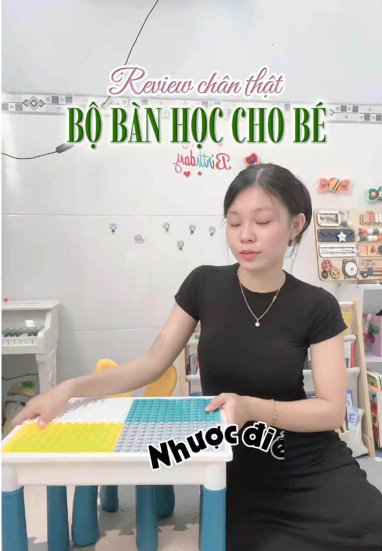 Review bộ bàn ghế vừa học vừa chơi cho bé, theo các mom có nên mua khum #mevabe #mebimsua 