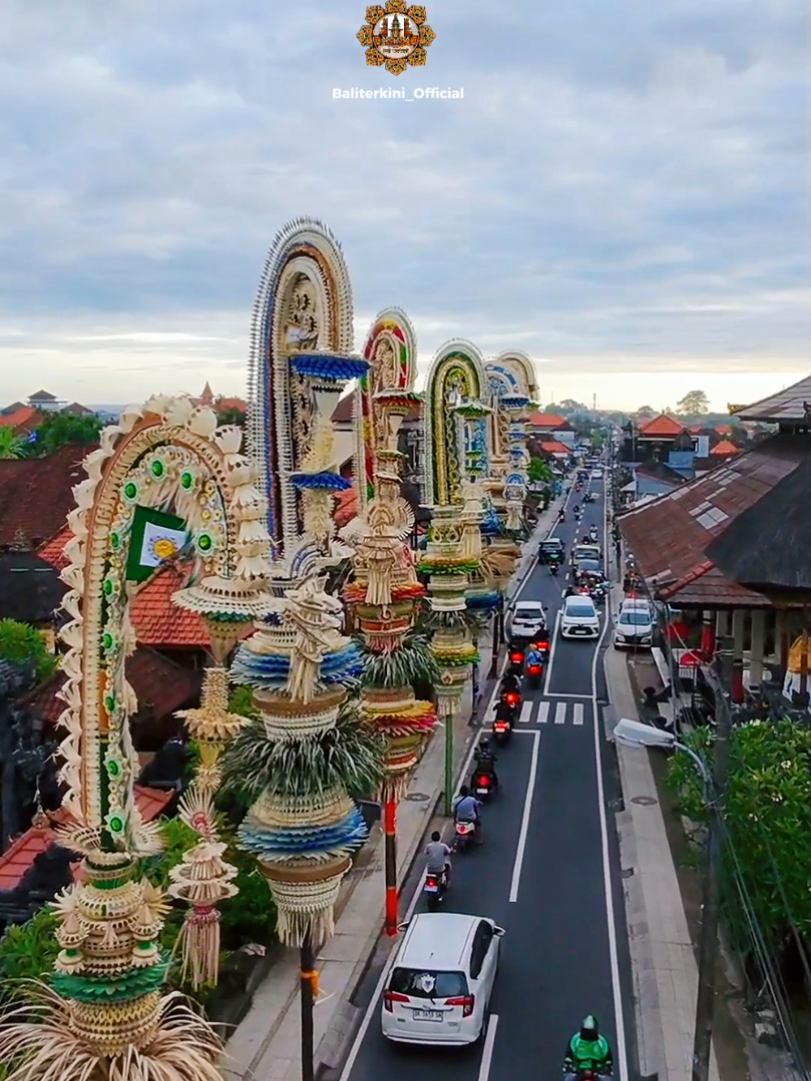 Penjor Termegah😍😍 cinta dengan warna Biru🩵🩵