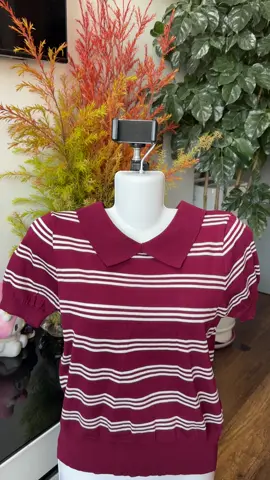 Áo thun polo dệt kim ngắn tay #aothun #aopolo #aodetkim #fashion #thoitrangnu 