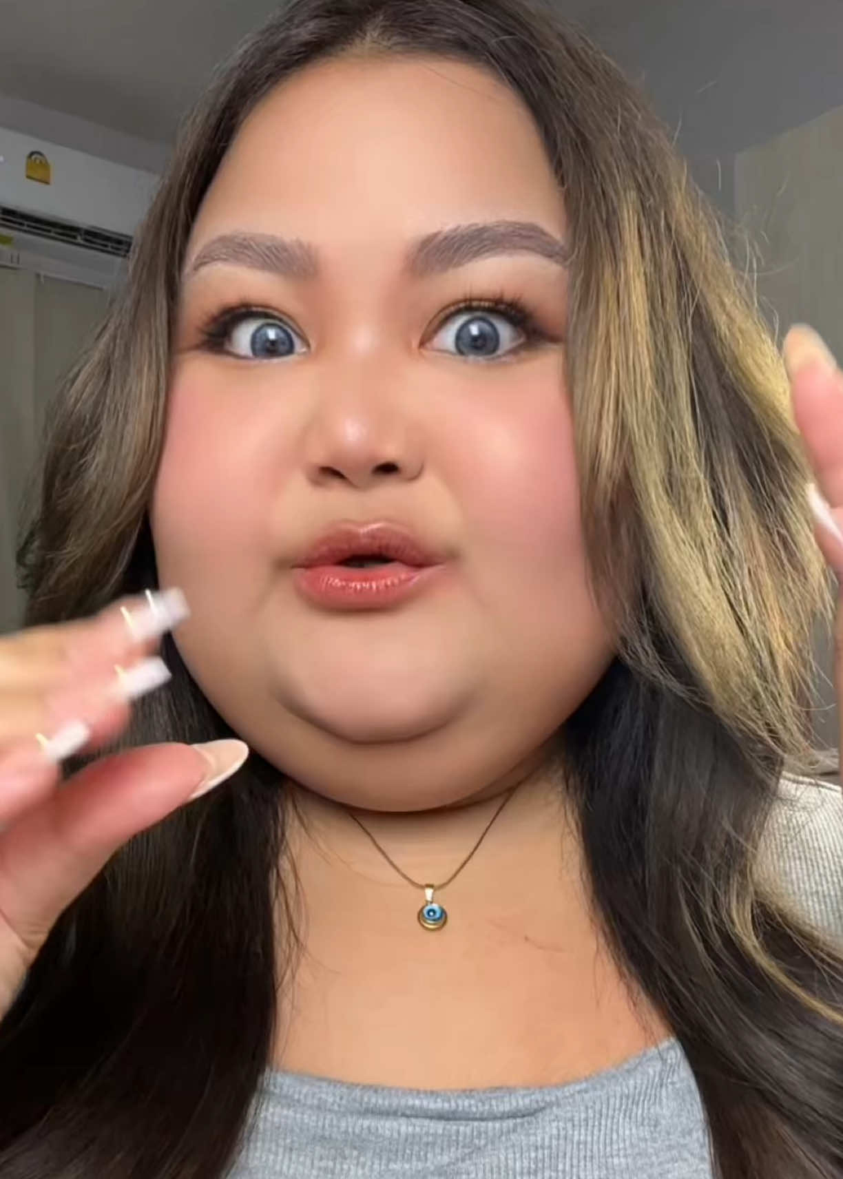 Evil eye เส้นนี้สวยไม่ไหววว 😳🧿 #เครื่องประดับ #สร้อยคอ #evileye #oyjrjewelry #jewelry 