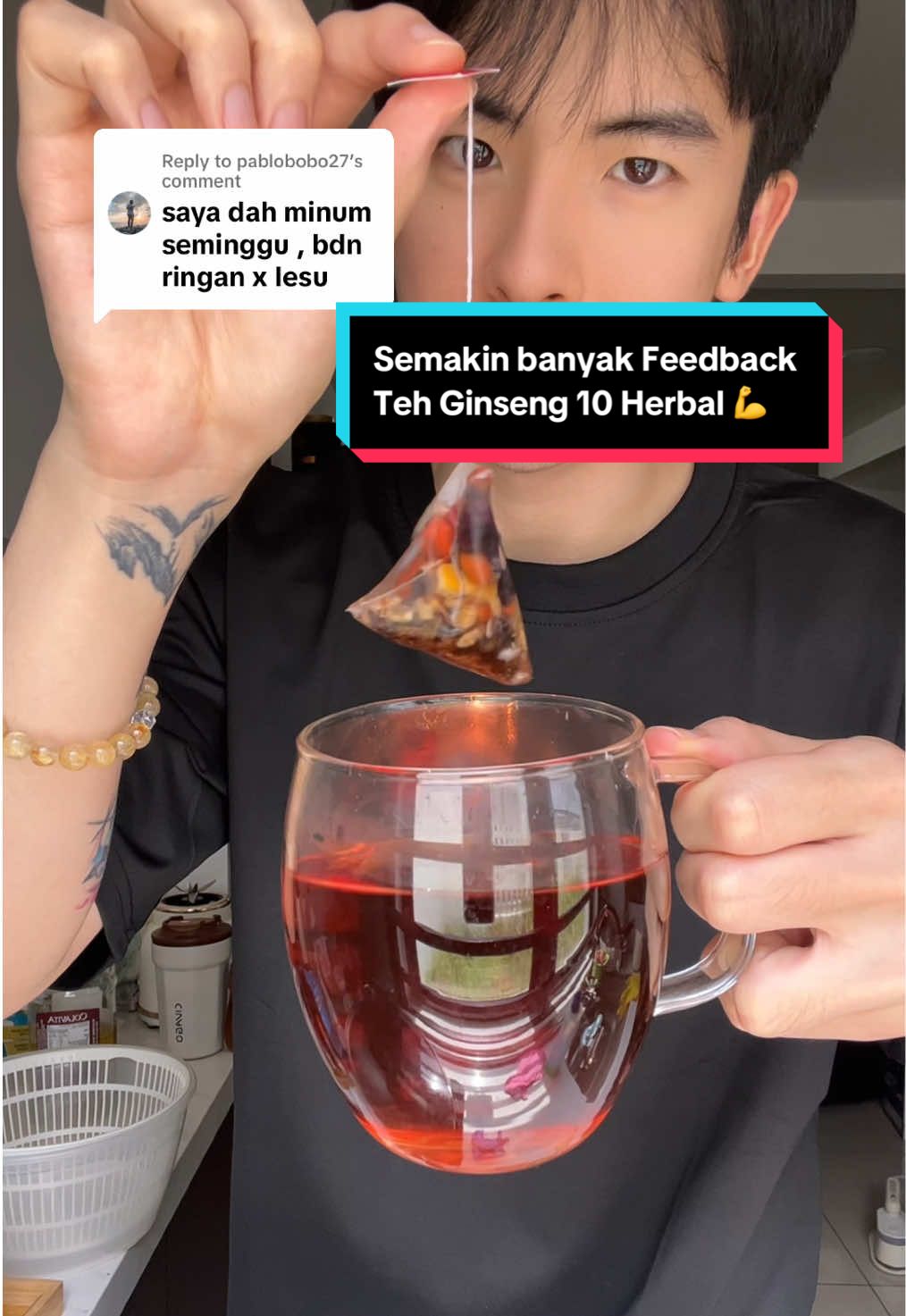 Replying to @pablobobo27 tq feedback boss ! #aligoodguy #tehginseng #tehginsenggoji 