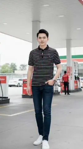 Kaos Garis / Polo Salur Pria Dewasa Cotton CVC #PoloSalur  #KaosGarisPria  #PoloPria  #KaosDistro  #polocvc 