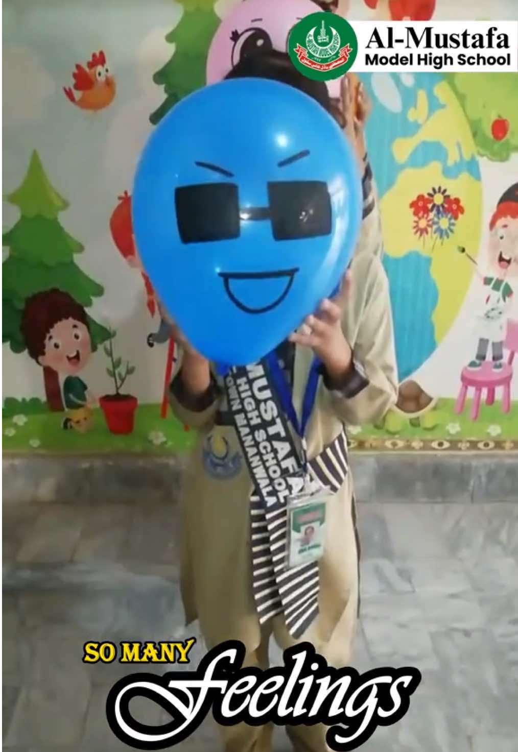 So Many Feelings In One Day  😍 😎 🥹 😉 😭 😔 > Students Activity Al Mustafa Model H/S Mananwala #almustafaschool 