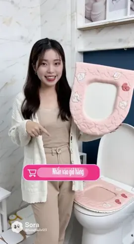 Combo 3 cái Đệm lót bồn cầu toilet có hoạ tiết dễ thương miếng lót bồn cầu chống thấm nước dễ vệ sinh có tay cầm #giaitritiktok #tiktok #tiktokaffiliate 