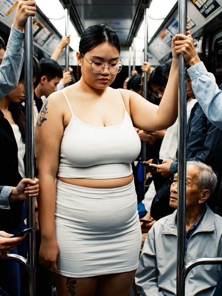 Crowded Subway During Rush Hour #aiart #japan #japanrushhour #subway #tokyo #japanbus #crowdedtrain