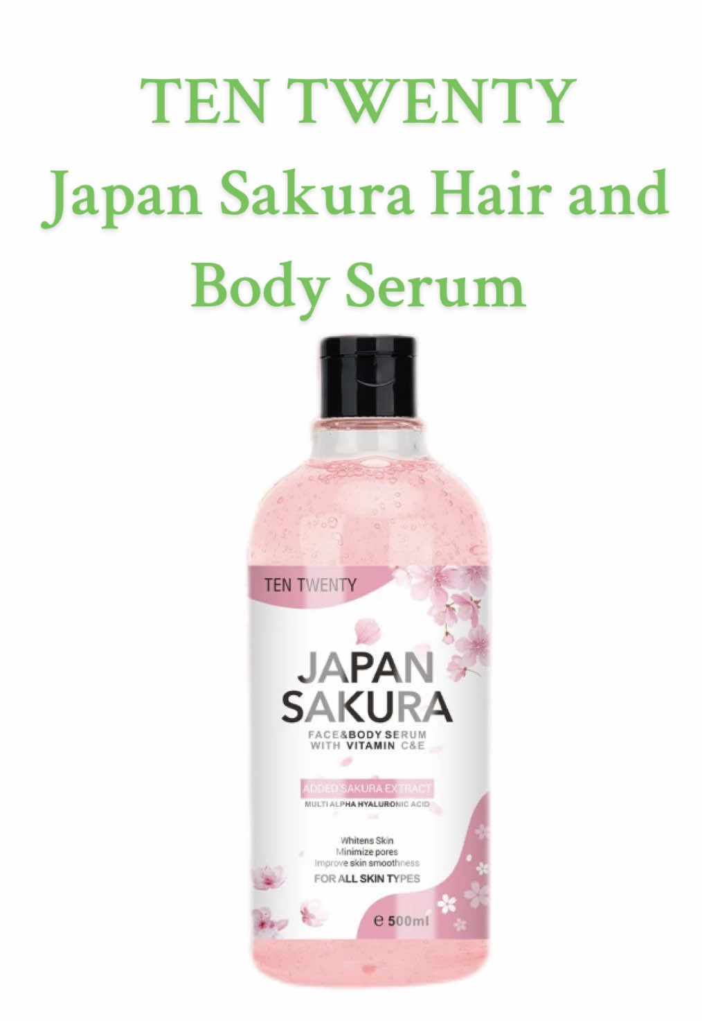 ito yung isa sa mga hinahalo ko sa lotion ko na pampaputi 🫶🏻 #japansakura #bodyserum #fyp #fyf #tentwentyfaceandbodyserum 