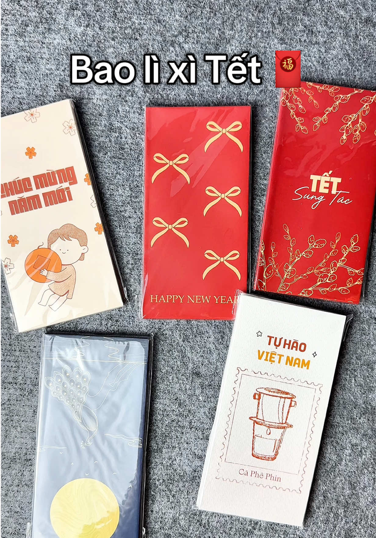 Bao lì xì Tết Bính Ngọ 2026, rẻ mà còn xinh lắm nè mọi người  #baolixitet #baolixi #xuanbinhngo2026 #tết #xuan2026  @𝗕𝗲́ 𝗧𝗵𝘂́𝗶 𝗥𝗶̀ 𝗩𝗶𝘂🍒  @𝗕𝗲́ 𝗧𝗵𝘂́𝗶 𝗥𝗶̀ 𝗩𝗶𝘂🍒  @𝗕𝗲́ 𝗧𝗵𝘂́𝗶 𝗥𝗶̀ 𝗩𝗶𝘂🍒 