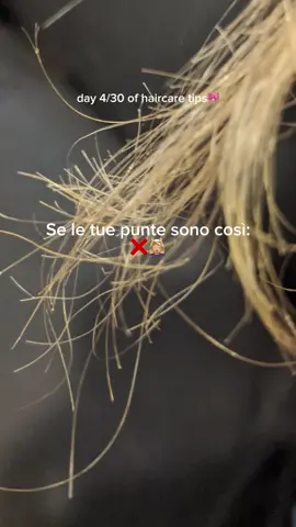 4/30 #HairCareTips | Se hai QUALCHE punta rovinata, prova questo metodo per spuntarle in autonomia a casa una volta ogni due settimane, per dei capelli sempre sani💇🏼‍♀️🎀 #hairtips #hairdusting #splitends #doppiepunte 