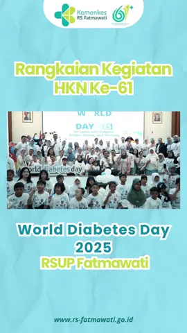 World Diabetes Day 2025 di RSUP Fatmawati ✨ Mengusung semangat edukasi, kolaborasi, dan pemberdayaan keluarga, RSUP Fatmawati hari ini menyelenggarakan rangkaian kegiatan peringatan World Diabetes Day 2025 bersama anak-anak penyandang DM Tipe 1, orangtua, tenaga ahli, dan perwakilan Kementerian Kesehatan RI. Mulai dari sesi pemeriksaan kesehatan, sambutan para pimpinan, berbagi pengalaman bersama Ibu Menteri Kesehatan, hingga seminar orangtua dan kelas interaktif anak — seluruh rangkaian dirancang untuk memperkuat dukungan bagi keluarga dalam mengelola DM Tipe 1. Acara ini kembali menegaskan bahwa manajemen diabetes bukan hanya soal pengobatan, tetapi juga edukasi, pendampingan psikososial, serta pemanfaatan teknologi agar anak-anak dapat tumbuh sehat, aktif, dan percaya diri. Terima kasih kepada semua pihak yang telah berpartisipasi dan menjadi bagian dari gerakan bersama untuk masa depan yang lebih sehat 💙✨ #WorldDiabetesDay2025 #DiabetesTipe1 #RSUPFatmawati #GenerasiSehatMasaDepanHebat #FatmawatiUpayakanSehat