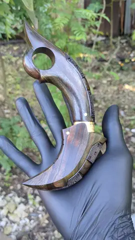 kerambit bertanduk, besi Spring kayu fullset malam hijau ☺️ #kerambit #senikreatif #fyp #fypシ #foryou 