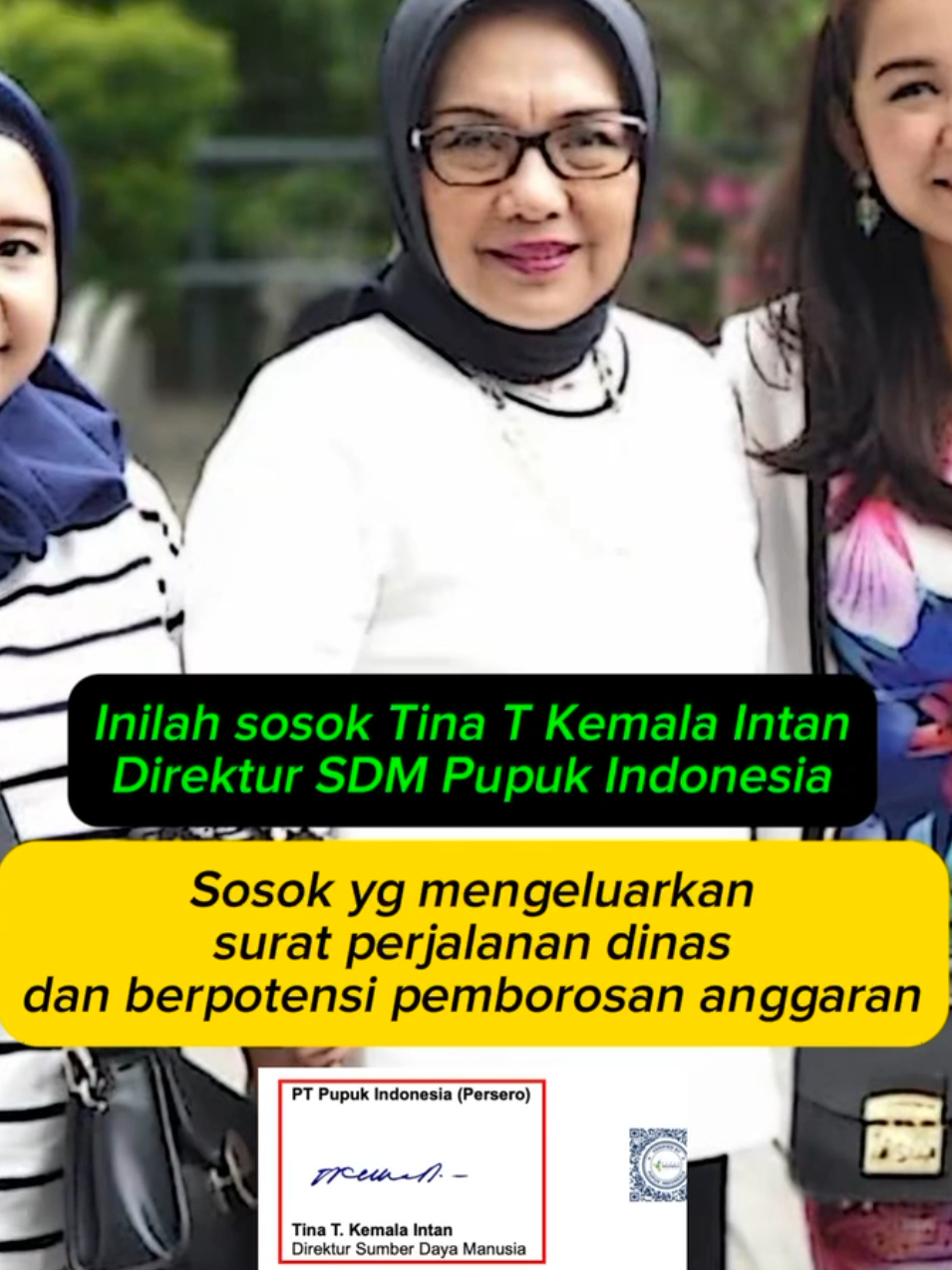 Bobroknya Tina T Kemala Intan yg katany pny pengalaman 40 taun di dunia SDM. Seharusny BUMN atau Danantara dapat memilih talent terbaik. Apa yg bsa kita harapkan kl perusahaan BUMN diisi dengan sosok yg seharusnya sudah waktuny istirahat? @PRABOWO SUBIANTO @rosanroeslani @KPK_RI @Kejaksaan.RI @Prasetyo Hadi @Tedsky89 @Purbaya Yudhi Sadewa  #pupukindonesia #danantara #fyp #viral #SavePupukIndonesia 
