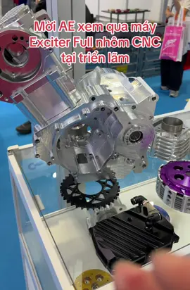 Mời AE xem qua máy Exciter Full nhôm CNC tại triển lãm#dochoixemay #dochoixe 