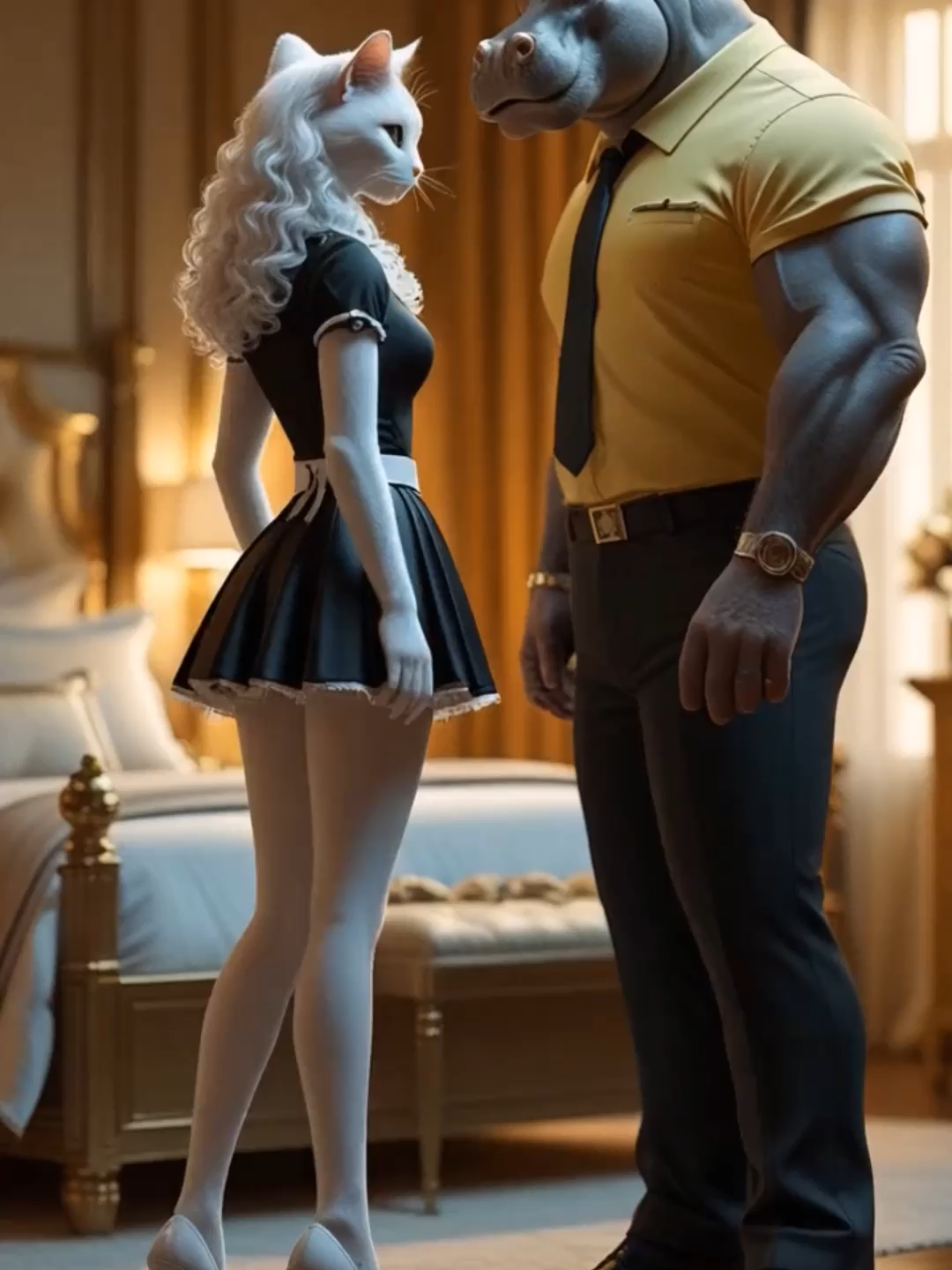 A Maid’s Secret Plot to Become the Lady of the House… Until the Ending Unfolded #cat #loveyou #aicat #tiktokus #catdrama