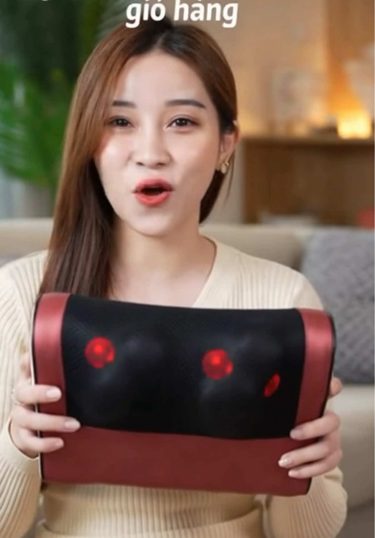 Gối Massage cổ vai gáy hồng ngoại 20 bi cao cấp thế hệ mới #giaitritiktok #tiktok #tiktokaffiliate 