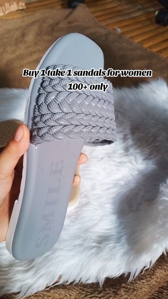 Buy 1 take 1 sandals for women 100+lng‼️🤑sulit mga mimma check out na ... #fyp #buy1take1 #sandalsforwomen 