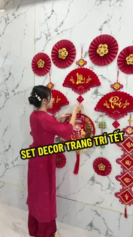 Mẫu mới 2026 decor trang trí nhà cửa chuẩn bị đón Tết #setdecortrangtri #setdecortrangtritet #tiemmerio 