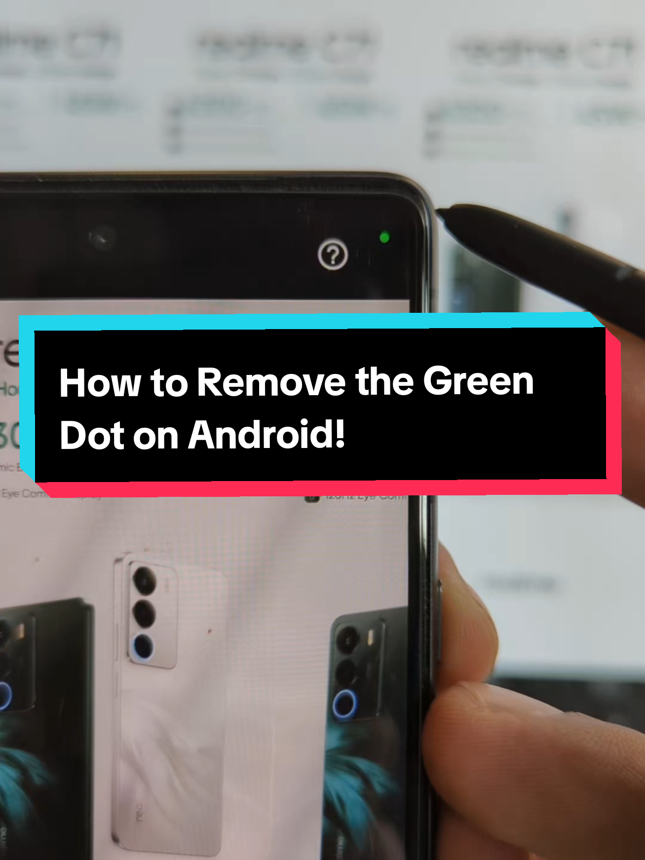 How to Remove the Green Dot on Android! Here's how to stop Your Android camera from security Watching you! #privacy #security #cybersecurity #settings #tipsandtricks 
