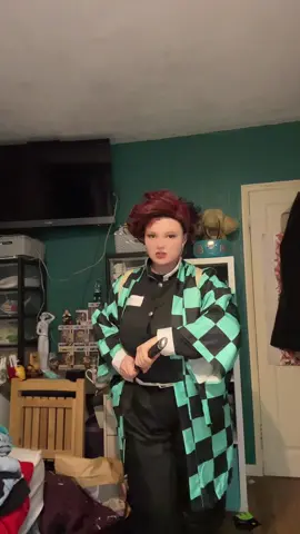 I’ve just moved all my furniture around so I’m not sure when I’ll film again with putting everything away #cosplay #fyp #demonslayer #tanjirou #kamado 