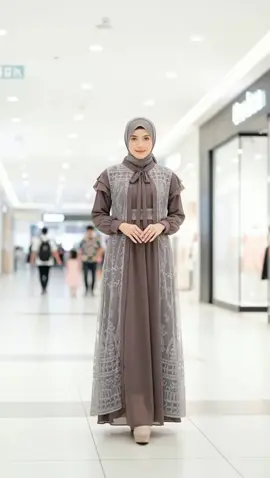 Gamis LUNA elegan mewah & simple Brokat 2025 Model Baru Ceruty MIX Brokat Premium Gamis Lebaran Idul Fitri 2025 | Dress Wanita Muslim.#gamis #dress #muslimah 