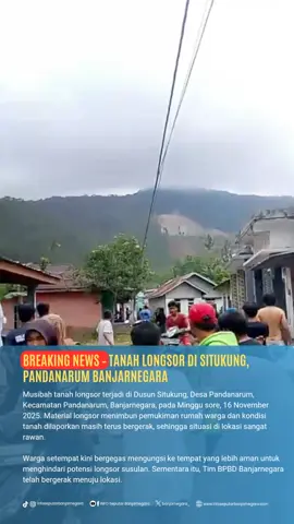 BREAKING NEWS – TANAH LONGSOR DI SITUKUNG, PANDANARUM BANJARNEGARA #Banjarnegara #InfoseputarBanjarnegara