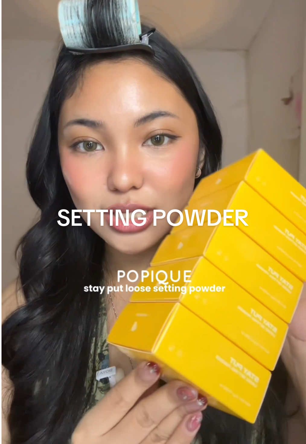 loose setting powder from @Popique Beauty 🌺🏝️ #fyp #makeup #settingpowder #popique 
