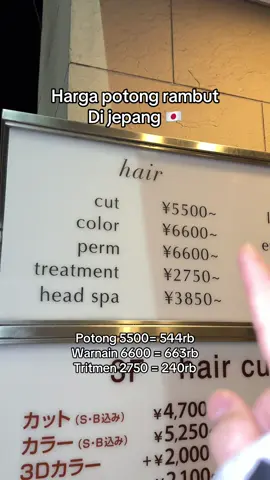Harga potong rambut di jepang 😭 #denrobby #fyp #kenshuseijapan🇮🇩🇯🇵🎌 #indonesiajepang🇲🇨🇯🇵 #japan 