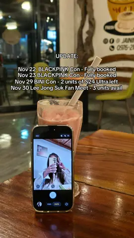 Here’s our update, besties! Slots are limited so make sure to grab your target date! Message us now! 😉 #phoneforrent #s25ultraforrent #s24ultraforrent #concertsph 